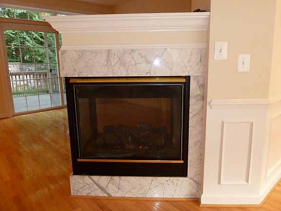 3 sided gas fireplace