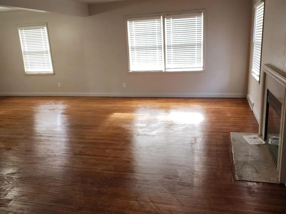 Living room with electric insert in fireplace.