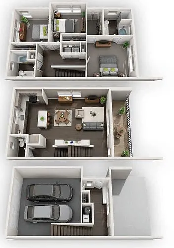 Floor plan Townhome TH2