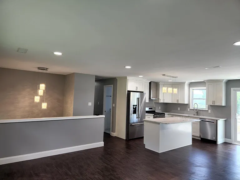 Kitchen from living room