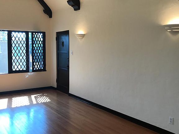 Front door in living room