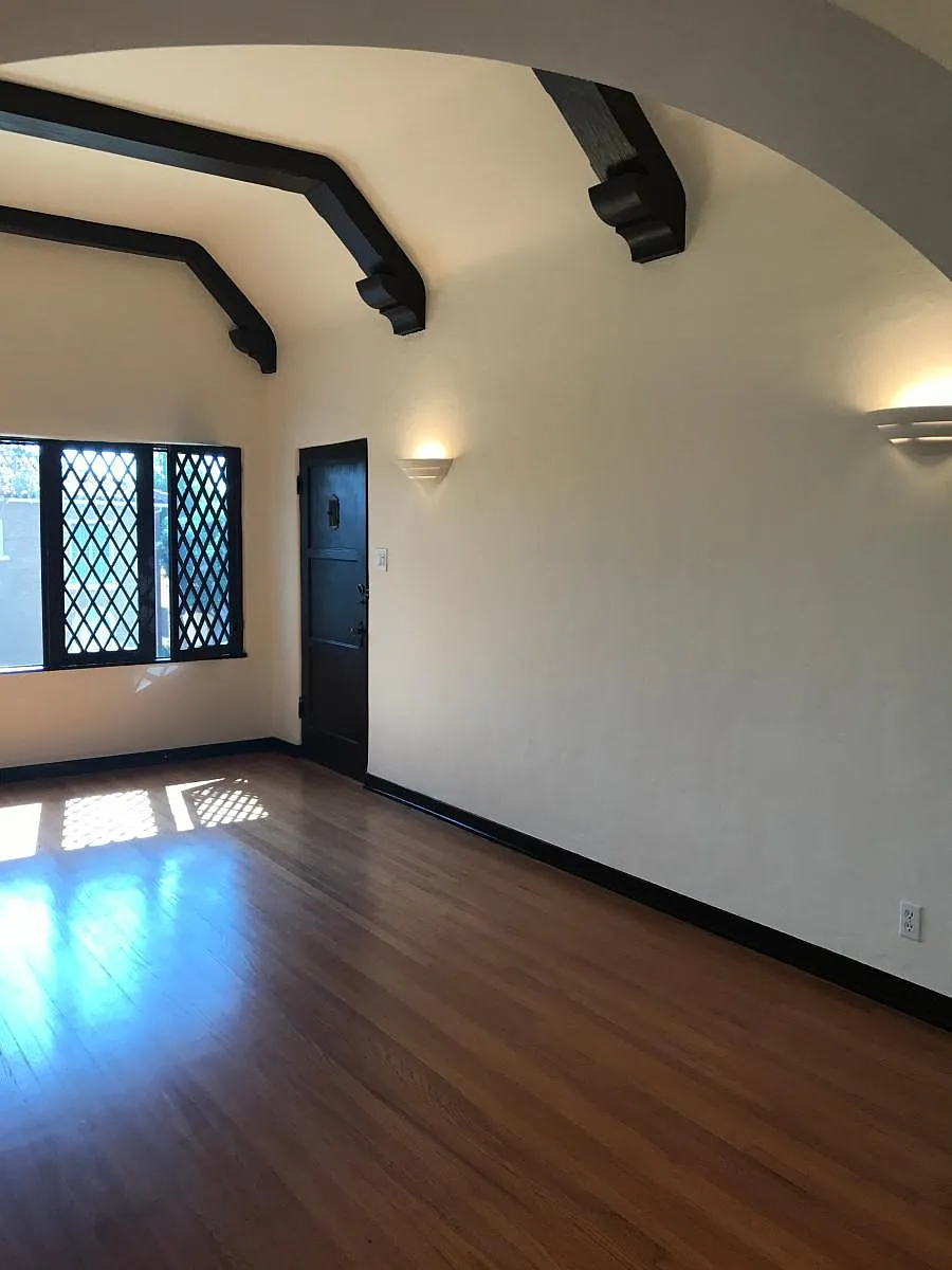 Front door in living room - 145 N Swall Dr #4