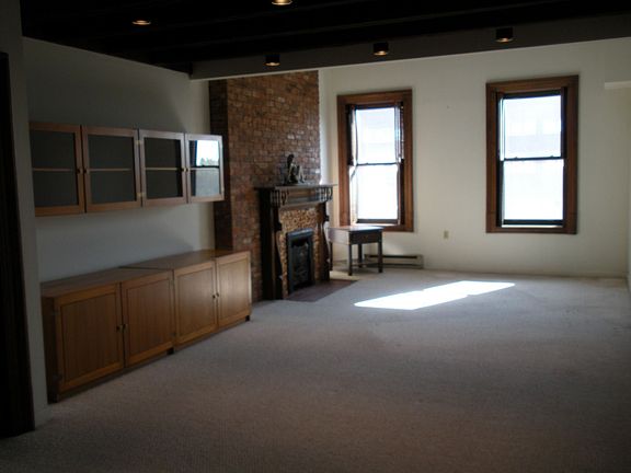 view from dining room to living room