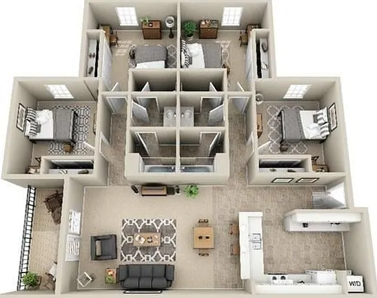 4BD/2BA Unfurnished Premium 4BD/2BA Unfurnished Premium