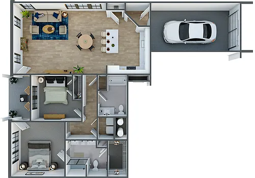 Floor plan Manor B