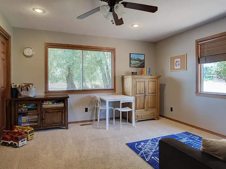 Room #4 is large with wonderful windows and plenty of closet space.