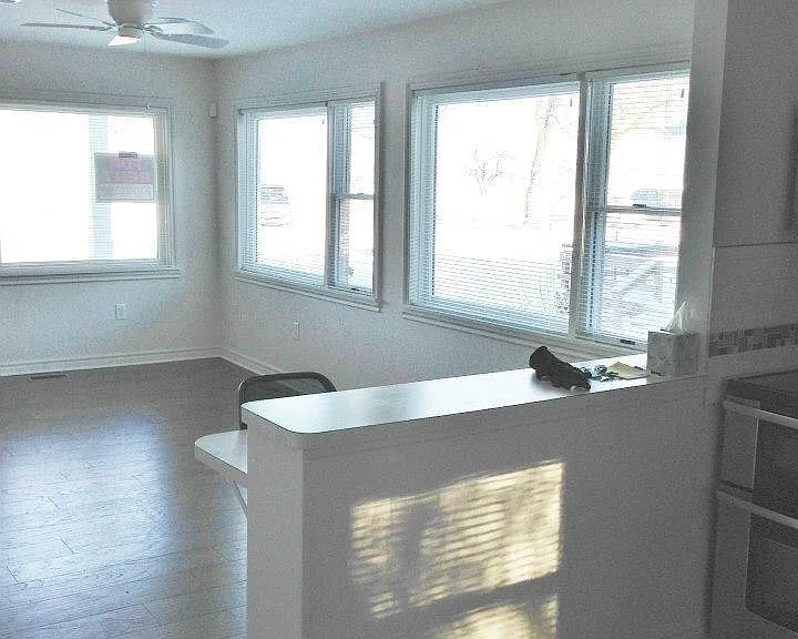 view looking out from kitchen