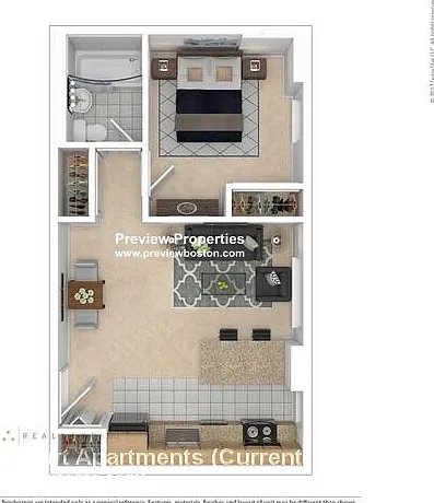 1 bed, 1.0 bath, 501 sqft, $2,863 — Photo 2