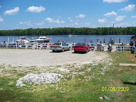 Parking lot waterfront