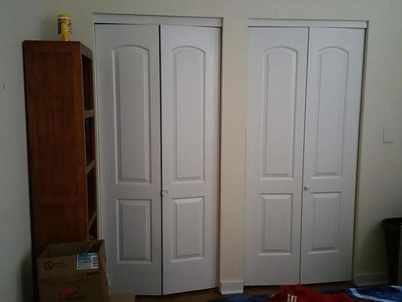 Bedroom double closet