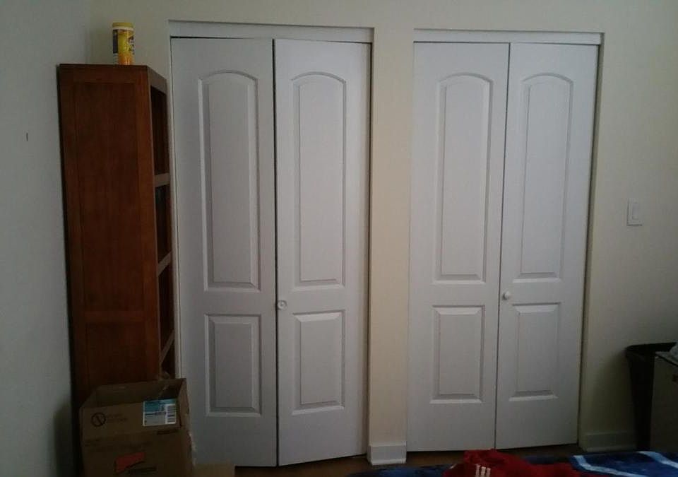 Bedroom double closet