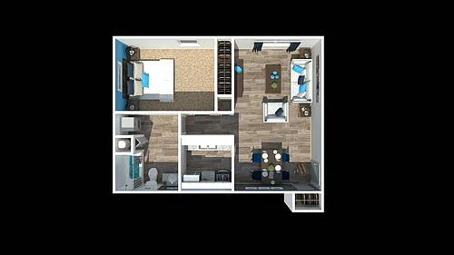 Floor plan 1 Bedroom