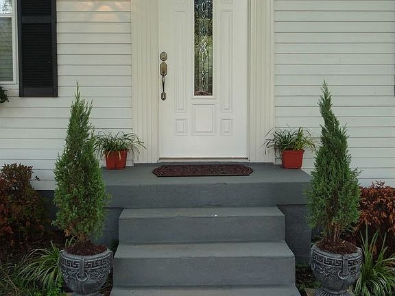Beautiful front entry door, brick walkway