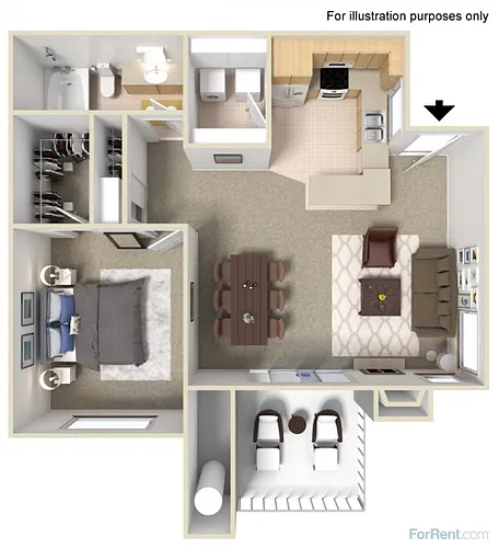 Floor plan 1 Bedroom