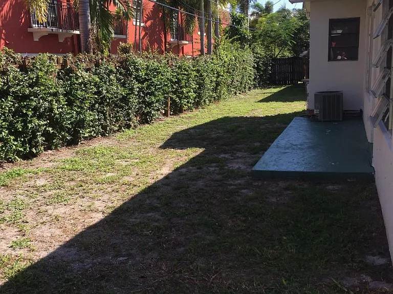 rear yard