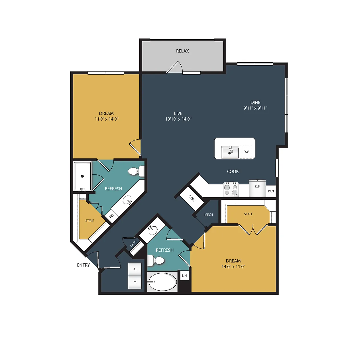 Floor plan B2D