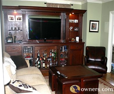 Cherry bar in the living room