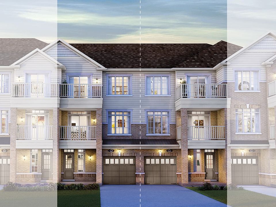 Exterior Ermosa style A new home at Pinehurst in Paris, Ontario by Brookfield Residential.