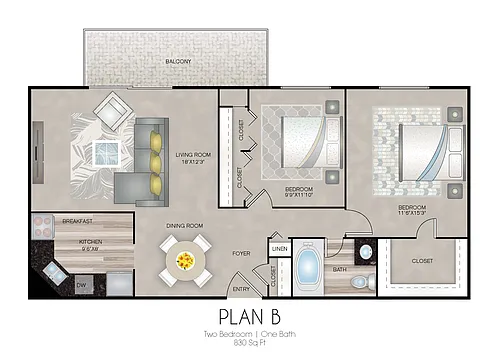 Floor plan B