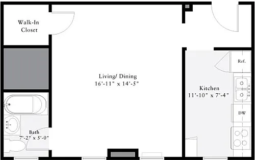 Floor plan Studio I