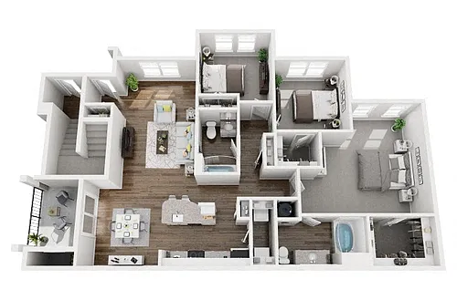 Floor plan Washington Renovated