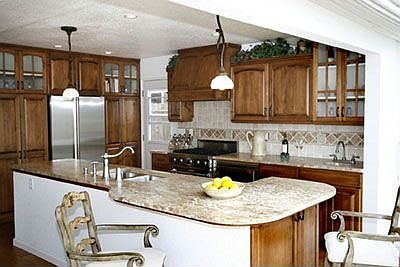 Italian limestone kitchen