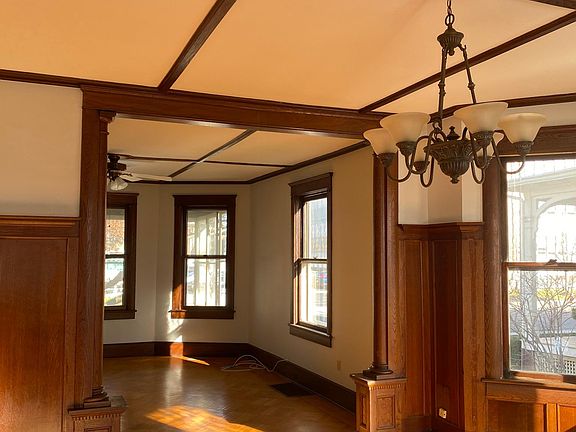 Large open DR and LR with gorgeous hardwood floors