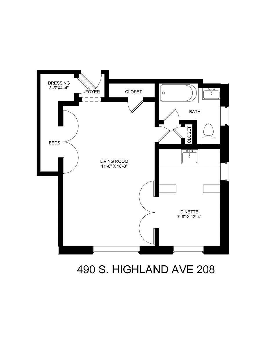Floor plan Studio "08