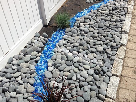 Water feature in progress