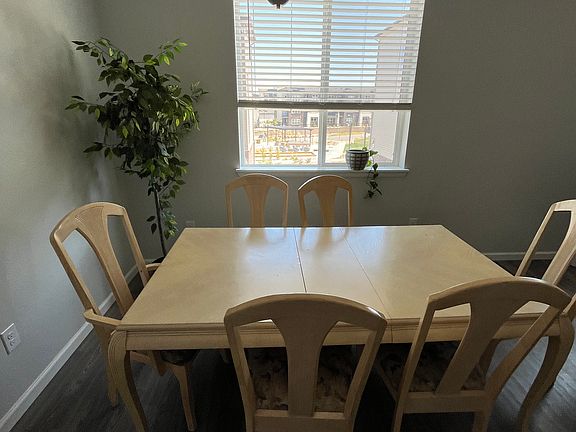 Dining space, fits a table for 8 or 10
