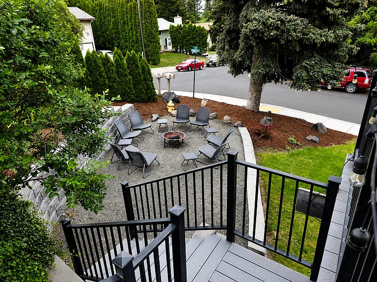 Connection to the Firepit Area and Terrace