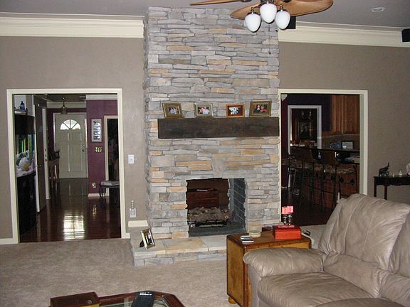 Look thru fireplace with remote