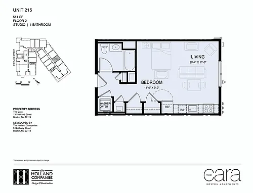 Floor plan Studio