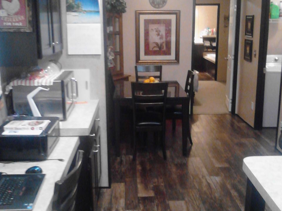 bar and computer area
