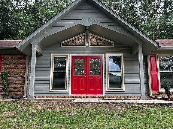 New double front door. 