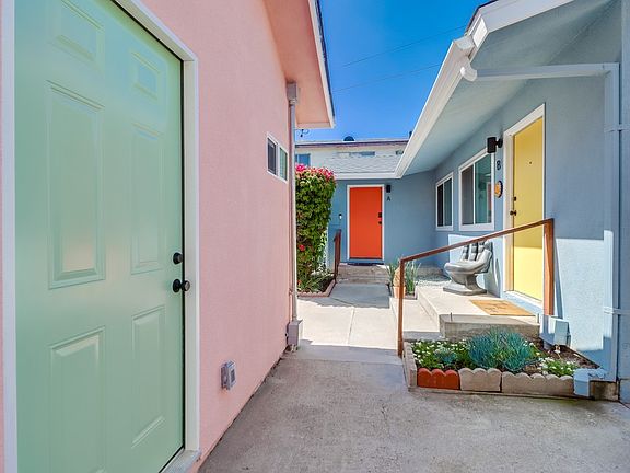 Front Entrance - Green Door. Welcome to our little community.