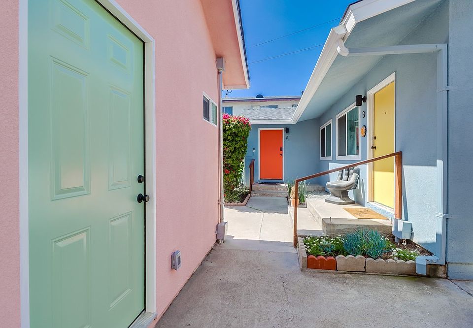 Front Entrance - Green Door. Welcome to our little community.