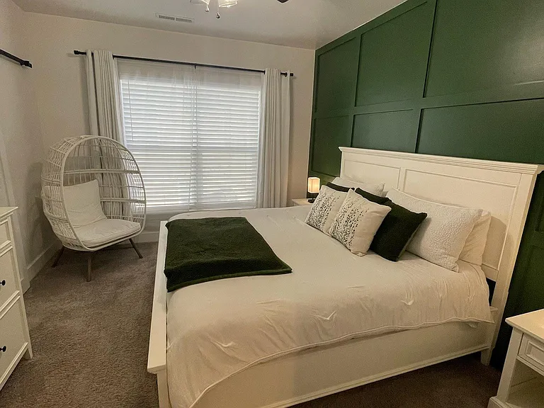 3rd Floor Master Bedroom (green will be replaced with white)