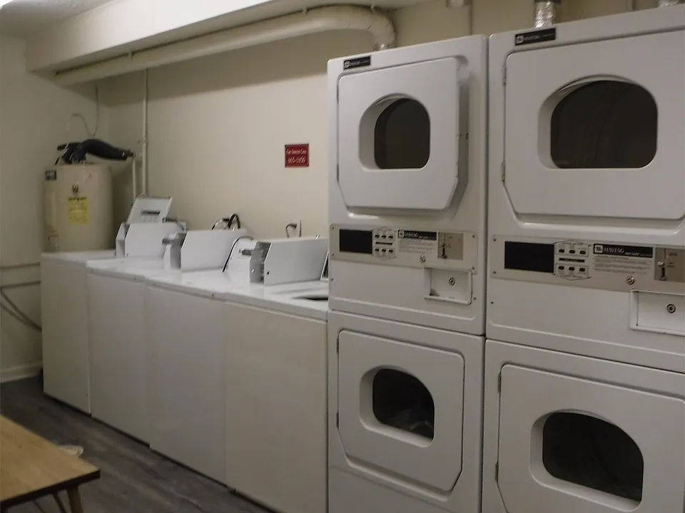 Coin laundry room