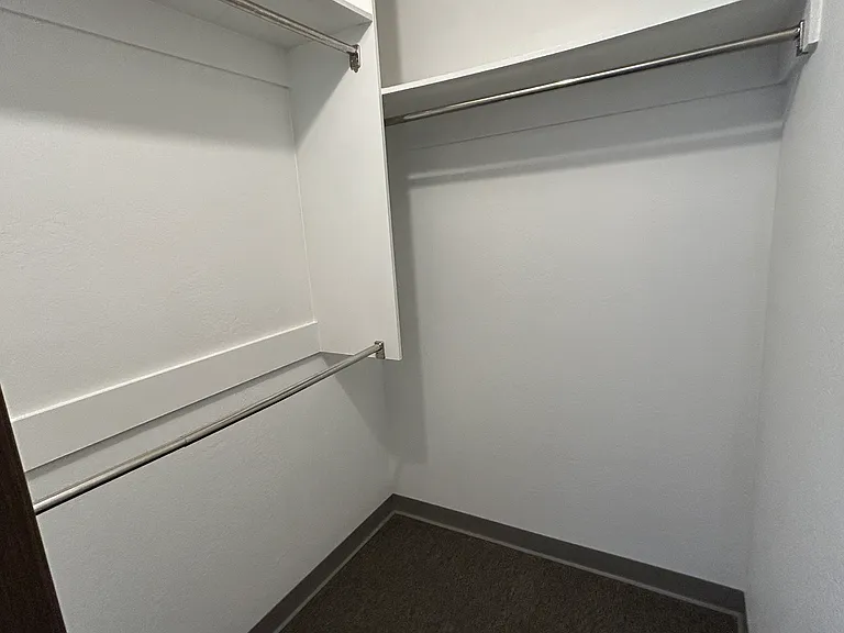 Bedroom 2's walk-in closet