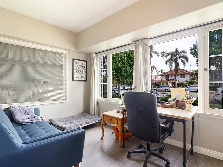 Sunroom Overlooking Front Lawn