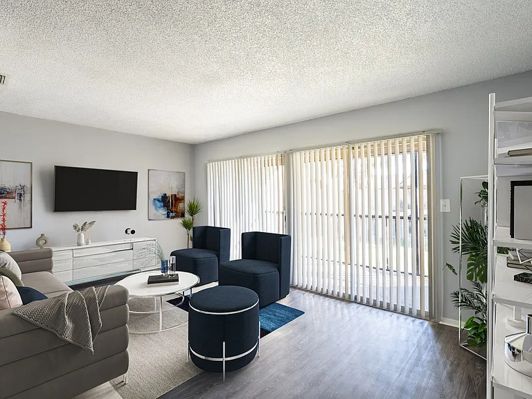 Virtually Staged Living Room