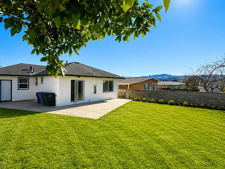 Large backyard with ample room