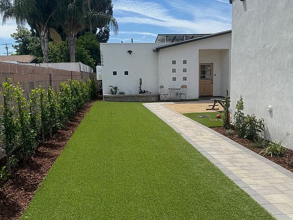 Walk to the front of the house