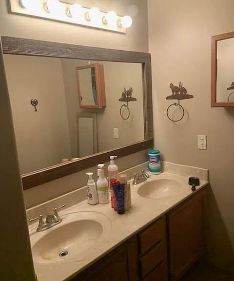 Master vanity area
