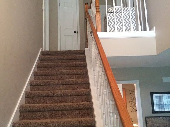 Two-story foyer entry