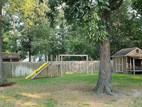 Swing Set and Shed