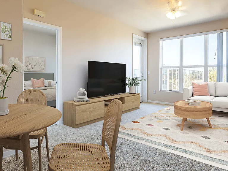 Carpeted Living Room