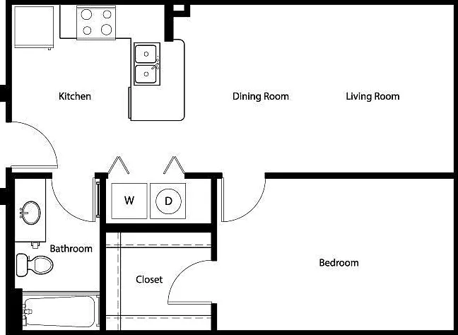 A1 floor plan Gallery At Turtle Creek