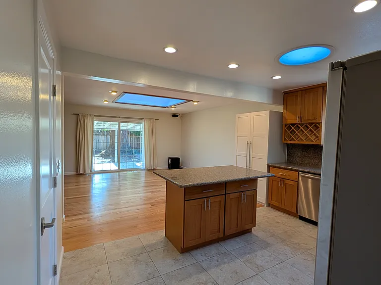 Kitchen, from the garage entrance.